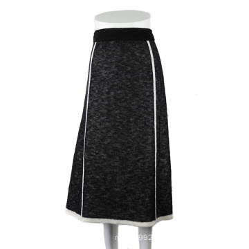 Women long skirt mohair wool knit maxi skirt